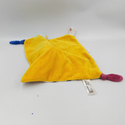 Doudou plat poupée jaune bleu rose astronaute COROLLE