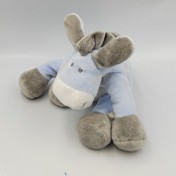 Doudou Ane Paco bleu gris poudre d'étoiles NOUKIE'S