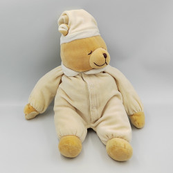 Doudou ours écru jaune DOODOO