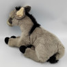 Peluche Ane gris noir blanc 35 cm