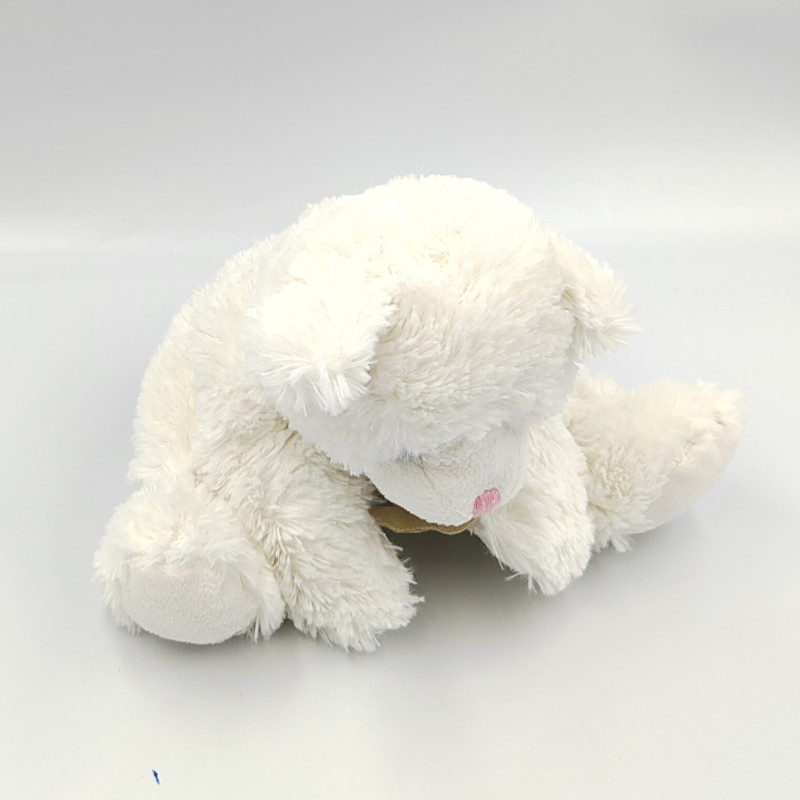 Doudou marionnette chat blanc HISTOIRE D'OURS