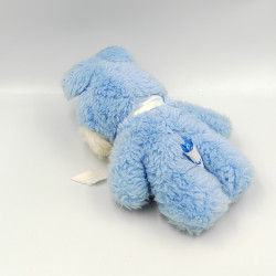 ANCIENNE PELUCHE LAPIN BLEU BLANC NOUNOURS