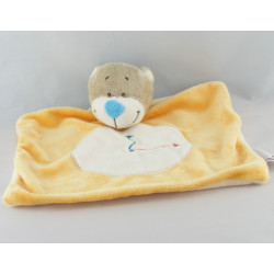 Doudou ours gris Emile pendule horloge BENGY