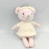 Doudou souris rose blanche pois MOTS D'ENFANTS