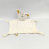 Doudou plat agneau mouton blanc orange gris DPAM