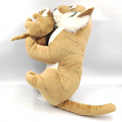 Grande peluche tigre tigresse avec son petit NICOTOY