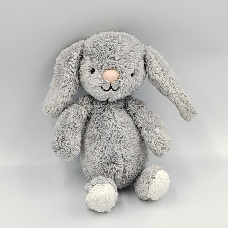 Doudou lapin gris TCF TOUT COMPTE FAIT