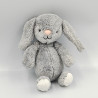 Doudou lapin gris TCF TOUT COMPTE FAIT