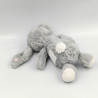 Doudou lapin gris TCF TOUT COMPTE FAIT