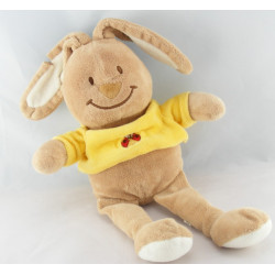 Doudou lapin maillot jaune coccinelle BENGY