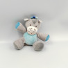 Doudou ane cheval poney gris bleu DOUKIDOU