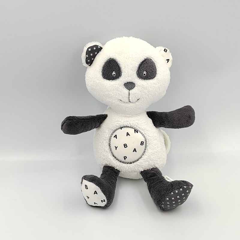 Doudou musical panda noir blanc SAUTHON