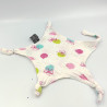 Doudou plat étoile blanc rose vert bleu papillons lange ORCHESTRA PREMAMAN