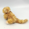 Peluche chat beige marron tigré BUKOWSKI