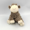 Doudou mouton beige marron blanc NATURE ET DECOUVERTE