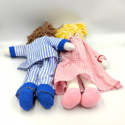 Poupée Nicolas et Pimprenelle Bonne nuit les Petits