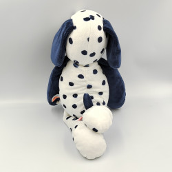 Doudou chien blanc bleu pois Jack NOUKIE'S
