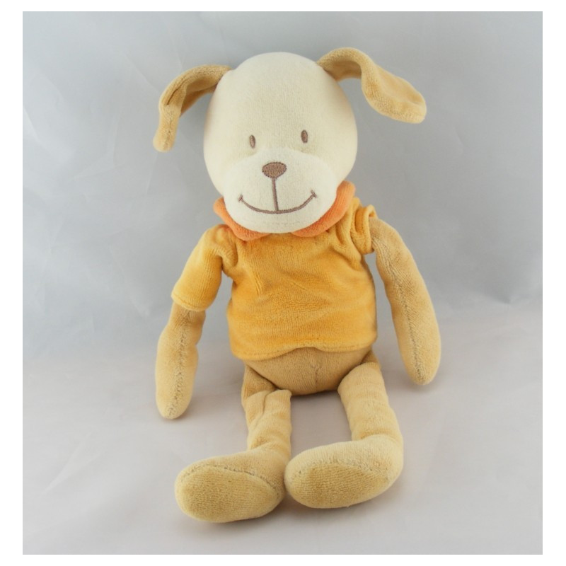 Doudou chien beige écru MOTS D'ENFANTS