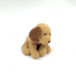Petite peluche doudou chien marron