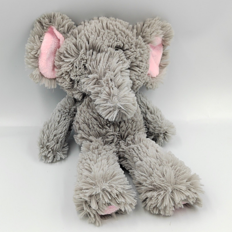 Doudou éléphant gris rose HISTOIRE D'OURS