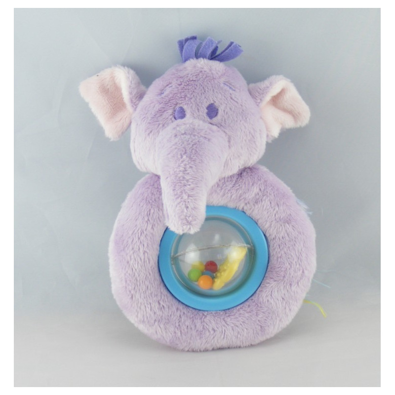 Doudou semi plat Eléphant mauve Lumpy Disney baby