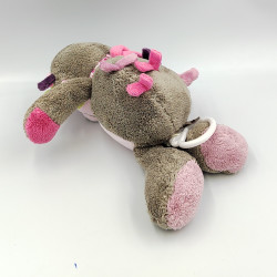 Doudou musical hérisson marron gris rose vert Manon NATTOU