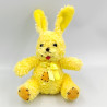 Doudou peluche lapin jaune COBICO