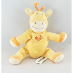 Doudou cheval rose les amis du jardin BEBEREVE