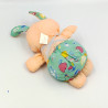 Mini peluche Puffalump lapin beige rose salopette bleu