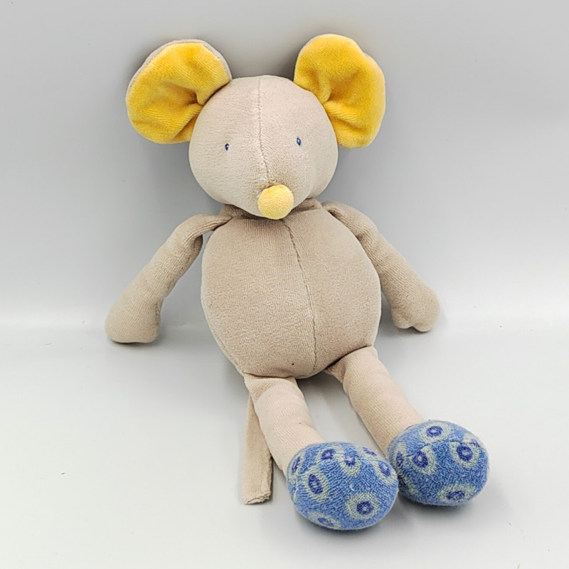 Doudou souris grise Lise et Lulu MOULIN ROTY