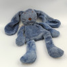 Doudou semi plat lapin bleu DPAM