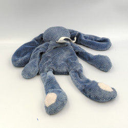 Doudou semi plat lapin bleu DPAM