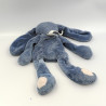 Doudou semi plat lapin bleu DPAM