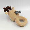 Doudou hochet cerf elan renne marron rouge ORCHESTRA PREMAMAN