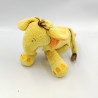 Doudou éléphant jaune orange ORCHESTRA