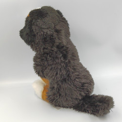 Peluche chien noir marron blanc SOFT FRIENDS