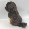 Peluche chien noir marron blanc SOFT FRIENDS