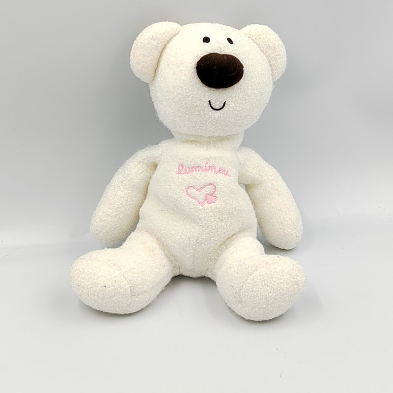 Doudou koala blanc rose Luminou JEMINI