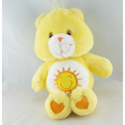 Peluche Bisounours jaune soleil  Grosjojo CARE BEARS 33 cm