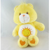 Peluche Bisounours jaune soleil  Grosjojo CARE BEARS 33 cm