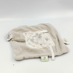 Doudou plat carré gris lapin Pan-pan panpan DISNEY BABY