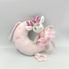 Doudou musical lune biche cerf renne elan rose TOM & KIDDY