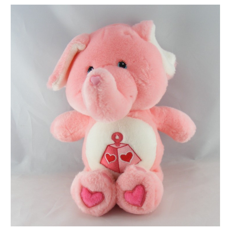 Peluche Bisounours rose éléphant Toucostaud CARE BEARS