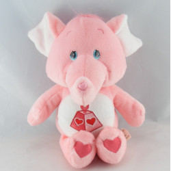 Peluche Bisounours rose éléphant Toucostaud CARE BEARS 34 cm