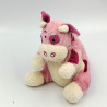Doudou vache rose blanche tachetée TCF