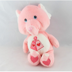 Peluche Bisounours rose éléphant Toucostaud CARE BEARS 34 cm