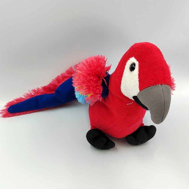 Peluche perroquet rouge ECO 6