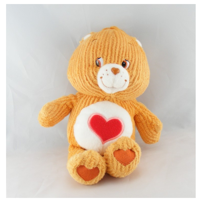 Peluche Bisounours orange coeur Grosbisous CARE BEARS