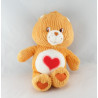 Peluche Bisounours orange coeur Grosbisous CARE BEARS