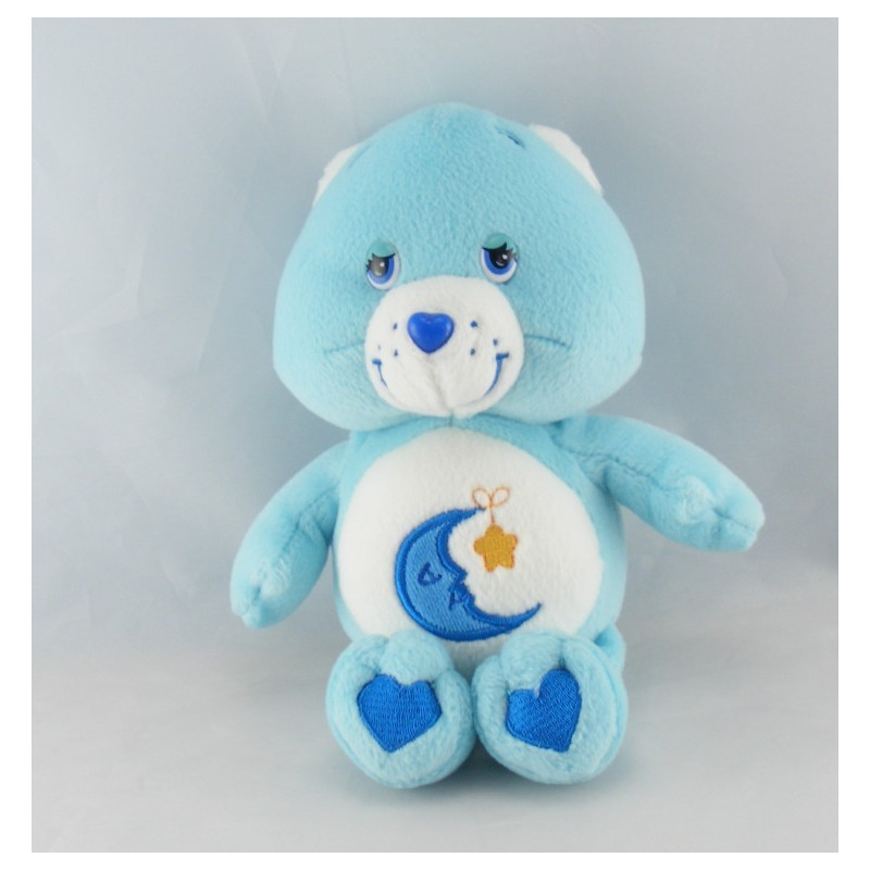 Peluche Bisounours bleu Grosdodo lune étoile CARE BEARS